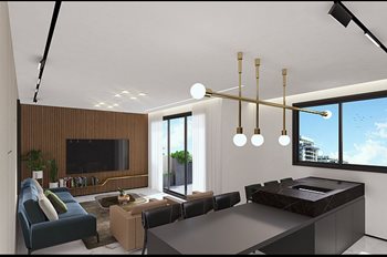 דירת 4 חדרים בפרוייקט יוקרה בצפון תל אביב + מרפסת שמש וחניה